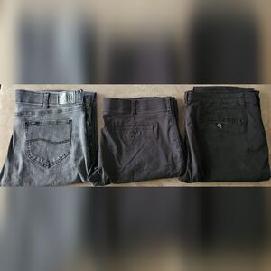 Mens Pants Black 42 x 30 Blundle 3pairs